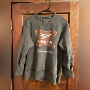Tailgate Miller high life crew neck